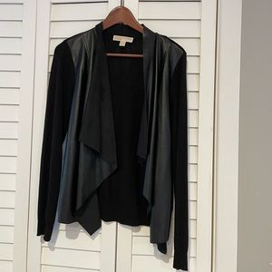 Michael Kors sweater with faux leather